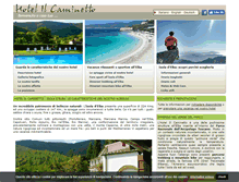 Tablet Screenshot of hotelilcaminetto.it